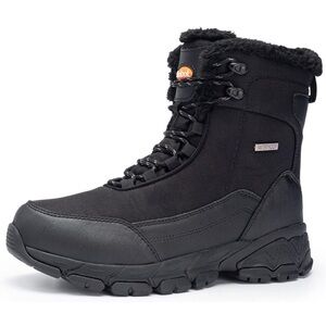 SHULOOK Men’s Black Snow Boots (Size 12)